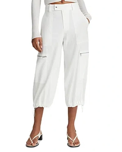 Vince Parachute Cropped Pants In Off White