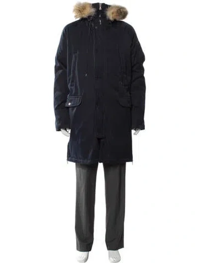 Pre-owned Vince Parka In Blue