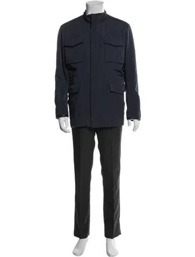 Pre-owned Vince Parka In Blue