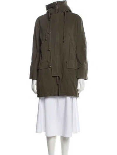 Pre-owned Vince Parka In Green