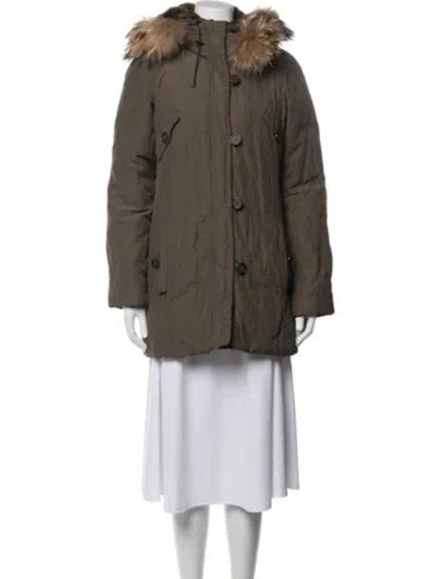 Pre-owned Vince Parka In Green