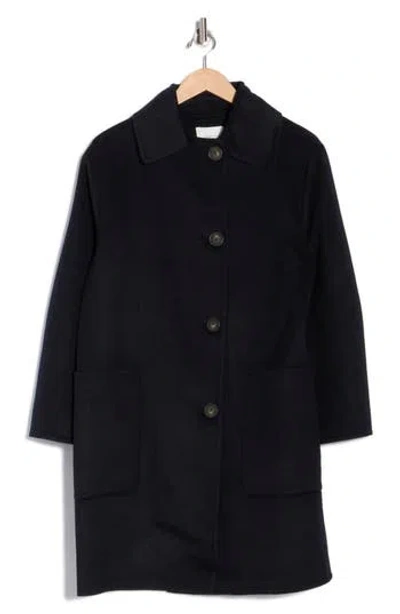 Vince Patch Pocket Car Coat In Blue