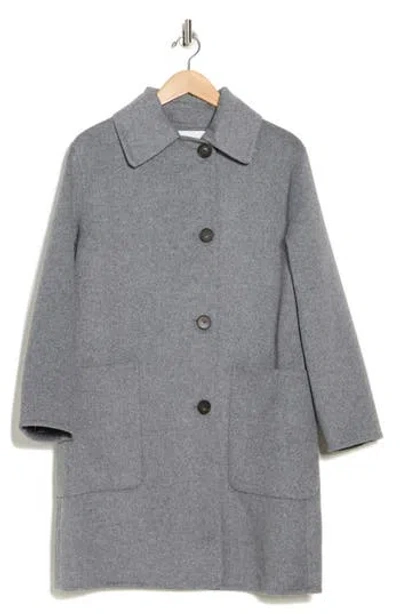 Vince Patch Pocket Car Coat In Grey