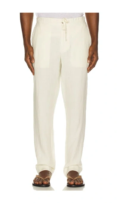 Vince Patch Pocket Drawstring Pant In White