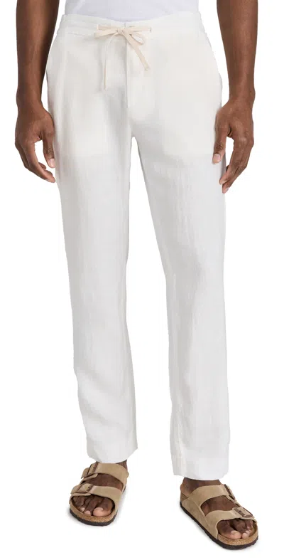 Vince Patch Pocket Drawstring Pants Bone In White