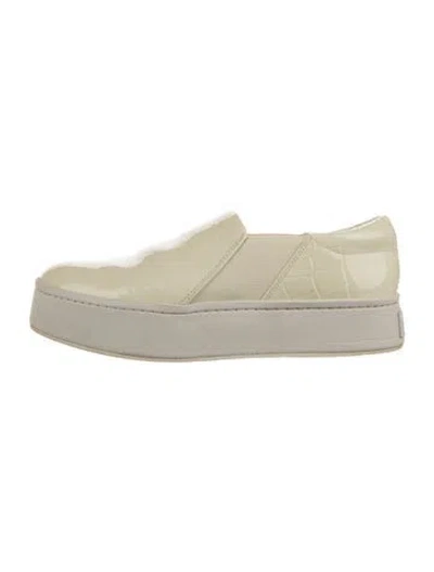 Pre-owned Vince Patent Leather Espadrilles In Neutral
