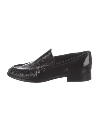 Pre-owned Vince Patent Leather Loafers In Black