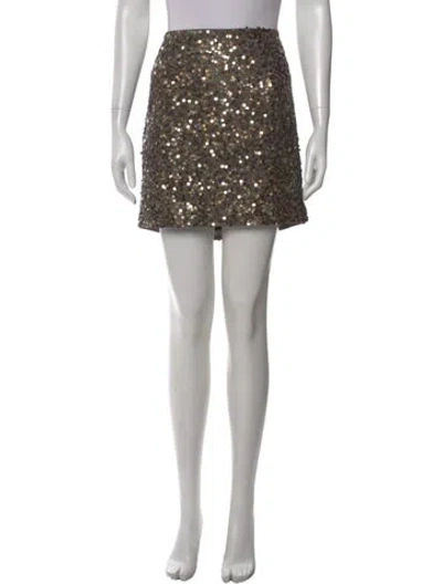 Pre-owned Vince Patterned Mini Skirt