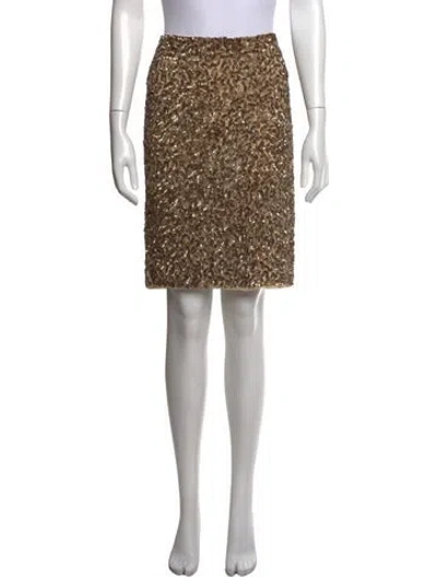 Pre-owned Vince Patterned Mini Skirt In Neutral