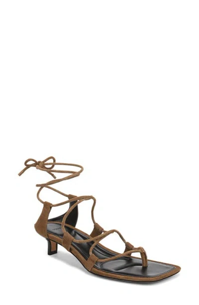 Vince Paulette Ankle Wrap Sandal In Brown