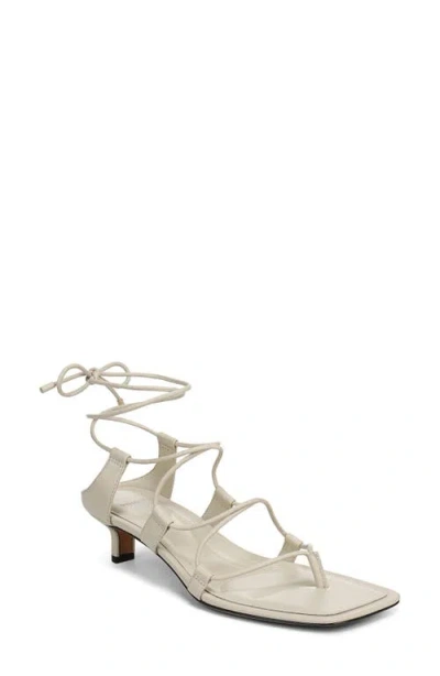 Vince Paulette Ankle Wrap Sandal In Silver
