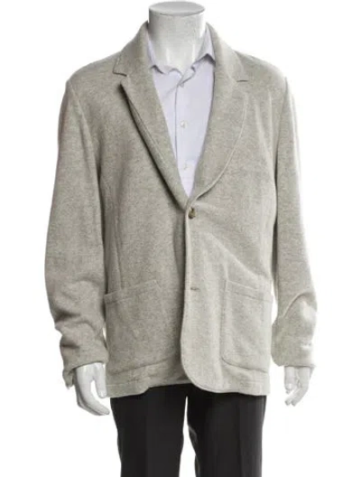 Pre-owned Vince Peacoat In Gray