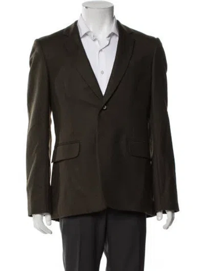 Pre-owned Vince Peacoat In Green