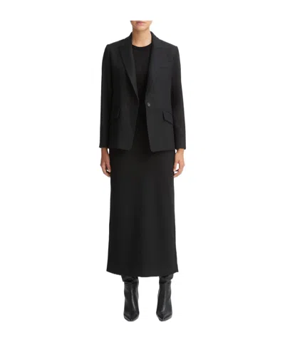 Vince Peak-lapels Single-breasted Blazer In Blue