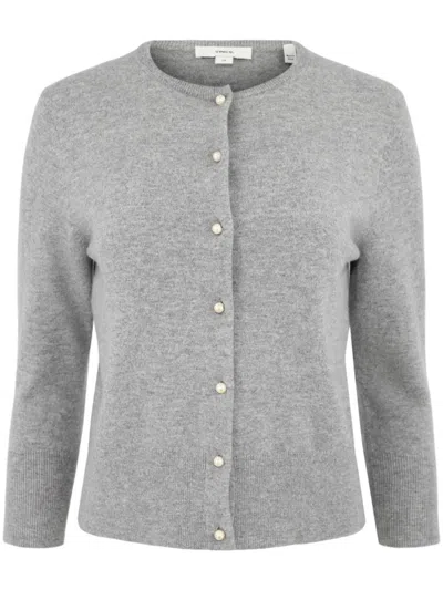 VINCE VINCE PEARL BUTTON CARDIGAN
