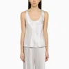 Vince Acetate Tank Top Scoop Neckline