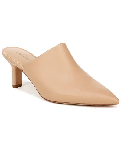 Vince Women's Penelope Leather Pointed Toe Mules In Beige