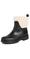 Vince Percie Genuine Shearling Bootie In Black