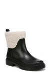 Vince Percie Genuine Shearling Bootie In Black