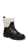 Vince Percie Genuine Shearling Bootie In Black