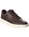 Vince Peyton Leather Sneaker In Brown