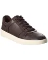 Vince Peyton Leather Sneaker In Brown