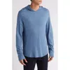 Vince Pima Cotton Blend Hoodie In Bayou