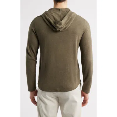 Vince Pima Cotton Blend Hoodie In Green