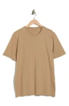 Vince Pima Cotton Crewneck T-shirt In Nude
