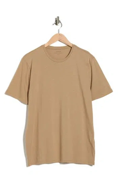 Vince Pima Cotton Crewneck T-shirt In Nude