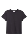 Vince Pima Cotton Crewneck T-shirt In Coastal Blue