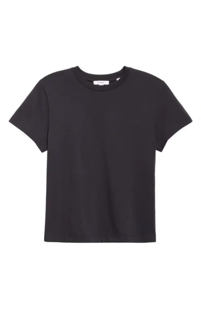 Vince Pima Cotton Crewneck T-shirt In Coastal Blue