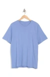 Vince Pima Cotton Crewneck T-shirt In Colony Blue