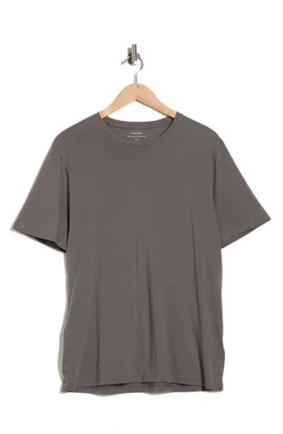 Vince Pima Cotton Crewneck T-shirt In Gray