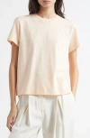 Vince Pima Cotton Crewneck T-shirt In Neutral