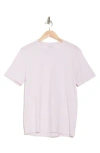 Vince Pima Cotton Crewneck T-shirt In Pale Pink