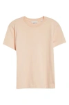 Vince Pima Cotton Crewneck T-shirt In Rose Nectar