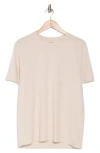 Vince Pima Cotton Crewneck T-shirt In Sand