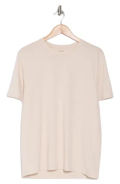 Vince Pima Cotton Crewneck T-shirt In Sand