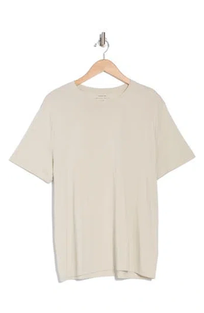 Vince Pima Cotton Crewneck T-shirt In Stone Beach