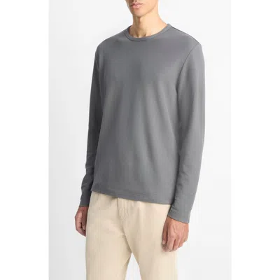 VINCE VINCE PIMA COTTON PIQUÉ LONG SLEEVE T-SHIRT
