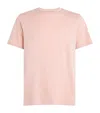 Vince Pima Cotton Crewneck T-shirt In Pink