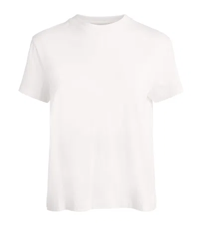 Vince Pima Cotton T-shirt In Neutral