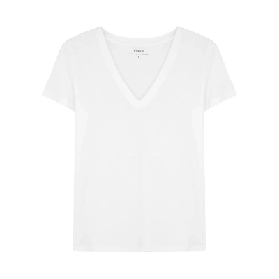 Vince Pima Cotton T-shirt In White