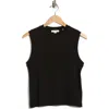 Vince Pima Cotton Tank In Black