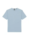 Vince Crew-neck Cotton T-shirt In Blue