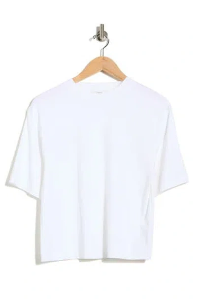 Vince Pima Cotton Wide Sleeve T-shirt In White