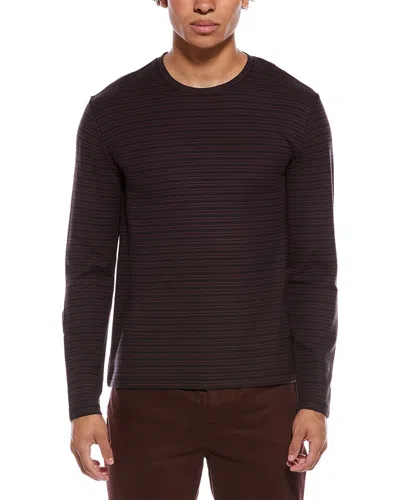Vince Pima Pique Stripe Crewneck T-shirt In Multi