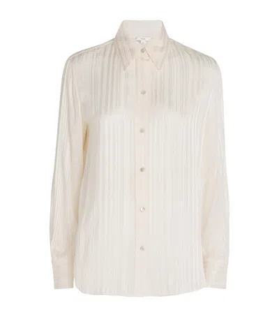 Vince Pintuck Blouse In Ivory