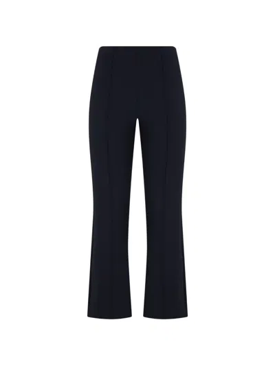 Vince Pintuck Flared Trousers In Blue